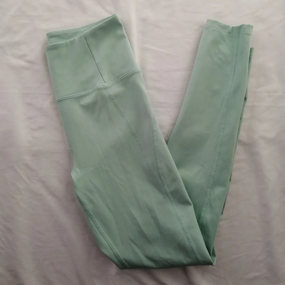 Girlfriend Collective Compressive High Rise  Leggings 28" in Mint Green Small - Picture 15 of 16